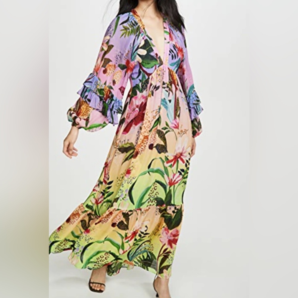 Floral Multicolor Maxi Dress